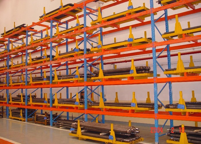 Heavy Duty Sheet Metal Pallet Warehouse Racking 1000 - 10000mm Panjang