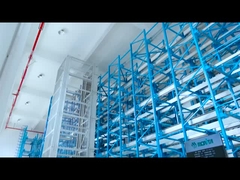 Gudang Steel Storage Sistem Racking Radio Shuttle Empat Cara Racking Palet Shuttle Serbaguna