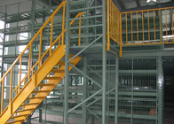 Struktur Baja Gudang Loft Rack Multi Level Stairs Deck Lantai Mezzanine