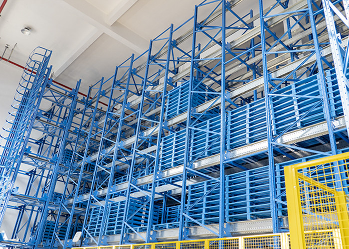 Sistem Penyimpanan &amp; Pengambilan Otomatis (Asrs) Stacker Crane Steel Rack Pallet Warehouse