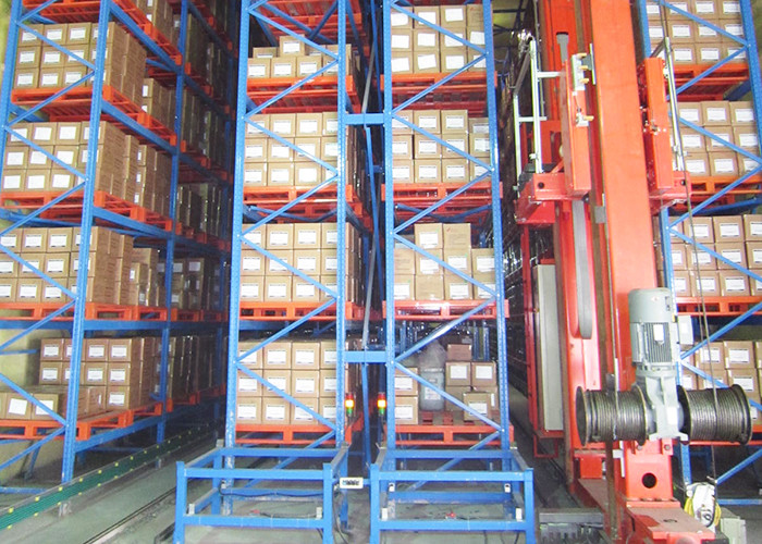 Roller Conveyor ASRS Pallet Racking 1.6m Tinggi 600kg 1800kg Kapasitas Pemuatan